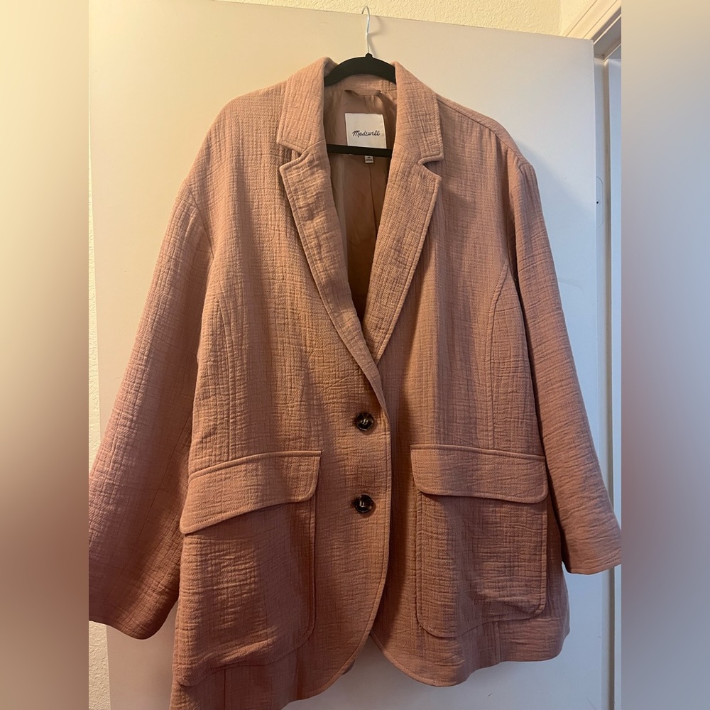 Madewell Cotton-Lined Relaxed Larsen Blazer